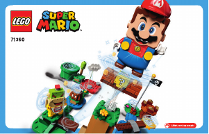 Vadovas Lego set 71360 Super Mario Nuotykių su Mario pradinis rinkinys