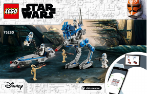 Manual Lego set 75280 Star Wars 501st Legion clone troopers