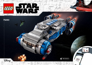 Manuale Lego set 75293 Star Wars Nave da trasporto I-TS della Resistenza