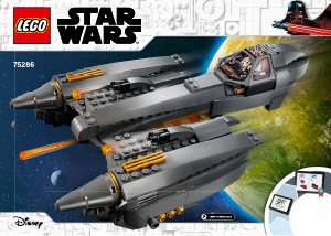 Käyttöohje Lego set 75286 Star Wars Kenraali Grievousin tähtihävittäjä