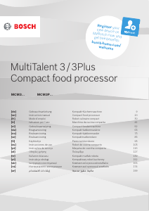 Manual Bosch MCM3PM386 MultiTalent 3 Robot de cozinha