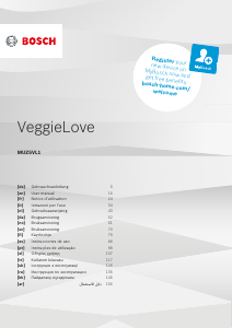 Bruksanvisning Bosch MUM5XW20 VeggieLove Matberedare