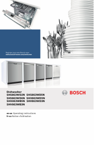 Mode d’emploi Bosch SHX863WB5N Lave-vaisselle