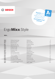 Руководство Bosch MS6CM4190 ErgoMixx Style Ручной блендер