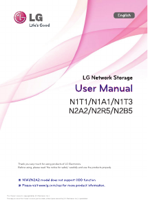 Manual LG N1T3DF1 NAS