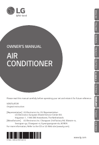 Manual LG LZ-H025GBA3 Air Conditioner