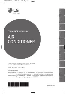 Manual LG ARNU15GB3G4 Air Conditioner