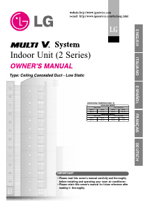 Manuale LG ARNU09GB1G2 Condizionatore d’aria