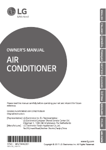 Manuale LG UV18F Condizionatore d’aria