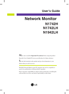 Manual LG N1942LH-BS LCD Monitor