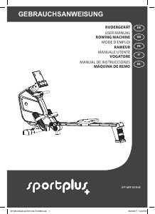 Manual de uso Sportplus SP-MR-009-iE Máquina de remo