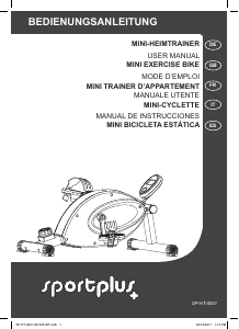 Manual de uso Sportplus SP-HT-0001 Bicicleta estática