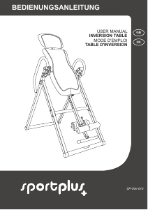 Mode d’emploi Sportplus SP-INV-010 Appareil de musculation