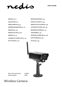 Instrukcja Nedis CSWL1C20CBK Kamera do monitoringu