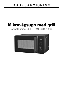 Bruksanvisning Rusta 9010-1060 Mikrovågsugn