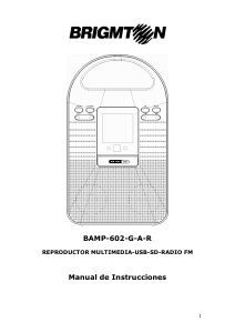 Manual de uso Brigmton BAMP-602-R Altavoz