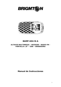 Manual de uso Brigmton BAMP-604-A Altavoz