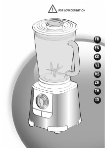 사용 설명서 테팔 BL800GTH 블렌더
