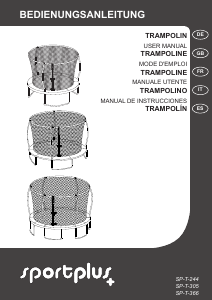 Manual de uso Sportplus SP-T-305 Trampolín