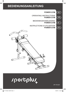 Handleiding Sportplus SP-TG-001 Fitnessapparaat