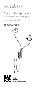 Instrukcja Nedis HPWD8002BK Słuchawki