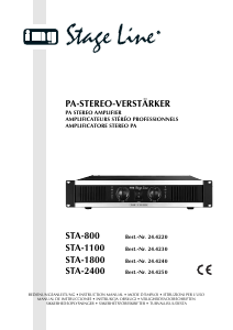 Manual de uso IMG Stageline STA-2400 Amplificador