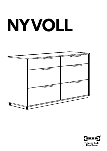 Návod IKEA NYVOLL Komoda