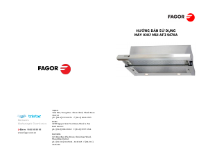 Hướng dẫn sử dụng Fagor AF3-947XA Mũ đầu bếp