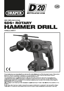 Manual Draper D20SDSD1.7JSET Rotary Hammer
