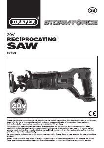 Manual Draper CRS20SF Reciprocating Saw
