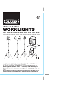 Manual Draper CL2X30T/B Lamp