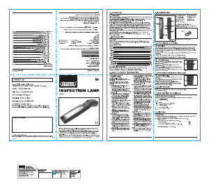 Manual Draper RIL/COB1000/BNC Lamp