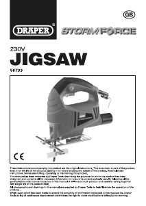 Manual Draper JS400SF Jigsaw