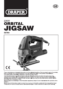 Manual Draper JS800D Jigsaw