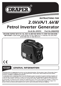 Manual Draper DGI2000 Generator