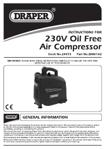 Manual Draper DA0/162 Compressor