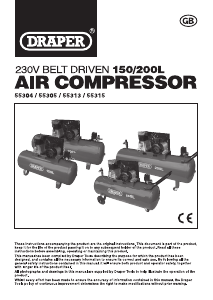 Handleiding Draper DA150/369M Compressor