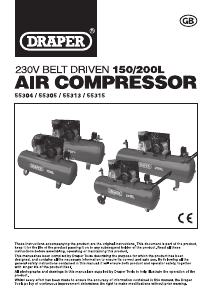 Handleiding Draper DA150/369S Compressor