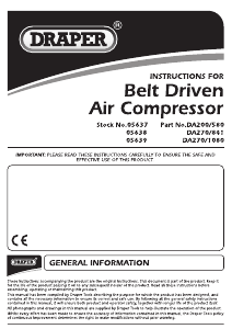Handleiding Draper DA270/841 Compressor