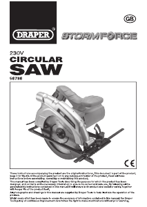 Manual Draper CS1200SF Circular Saw