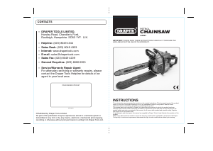 Handleiding Draper CSP3940 Kettingzaag