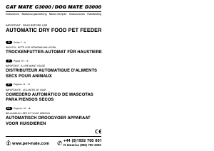 Manual de uso Dog Mate D3000 Comedero automático