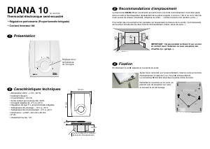 Mode d’emploi Delta Dore Diana 10 Thermostat