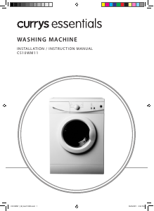 Manual Currys Essentials C510WM11 Washing Machine