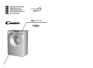Manual Candy EVO 1483DW-37 Máquina de lavar roupa