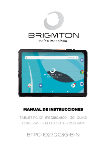 Manual de uso Brigmton BTPC-1027QC3G-B Tablet