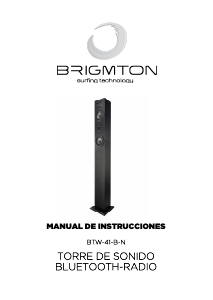 Manual de uso Brigmton BTW-41-B Altavoz