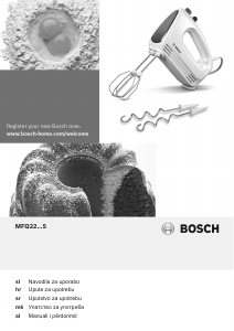 Прирачник Bosch MFQ2210DS Рачен миксер