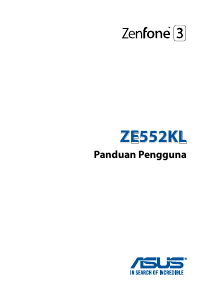 Panduan Asus ZE552KL ZenFone 3 Telepon Seluler
