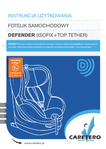 Instrukcja Caretero Defender Fotelik samochodowy